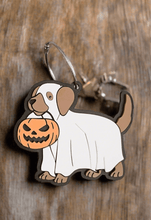 Load image into Gallery viewer, ghost halloween costume backpack tag - 0