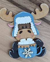 Load image into Gallery viewer, DIY Winter Moose with Hot Cocoa. Includes Base