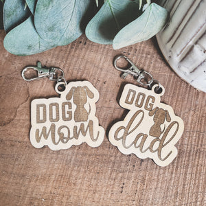 Dog Mom & Dog Dad Keychains (#227)