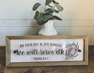 house idaho elk sign - 4