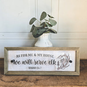 house idaho elk sign - 1