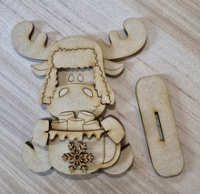 Load image into Gallery viewer, DIY Winter Moose with Hot Cocoa. Includes Base - File #3