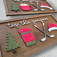 Load image into Gallery viewer, Tis the Season Hockey Sign
