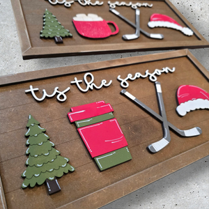 Tis the Season Hockey Sign