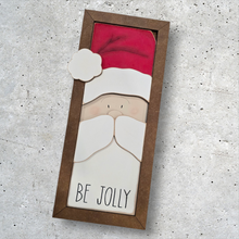 Load image into Gallery viewer, Be Jolly Framed Santa Sign