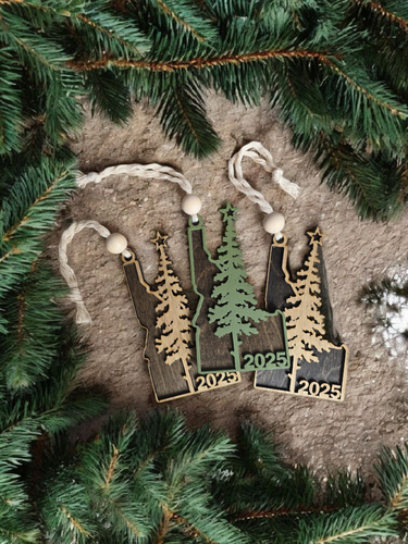 2025 Idaho Pine Tree Ornament