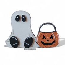 Load image into Gallery viewer, Ghost with Halloween Basket Insert