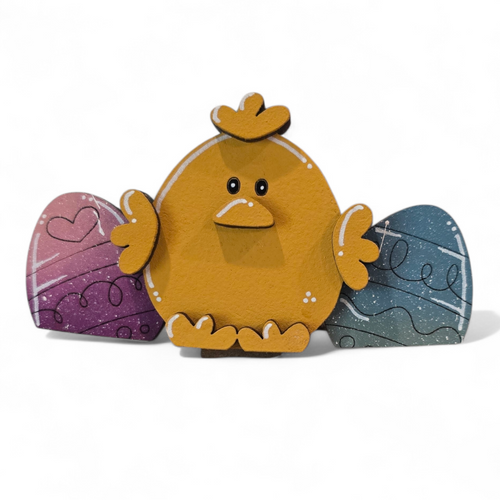 Chick with Easter Eggs Insert