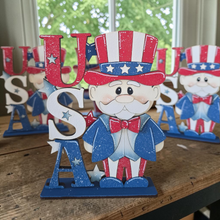 Load image into Gallery viewer, Uncle Sam with Stacked USA Letters