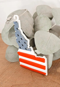 idaho patriotic flag luggage bag tag - 3