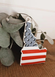 idaho patriotic flag luggage bag tag - 4