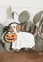 Load image into Gallery viewer, ghost halloween costume backpack tag - 1