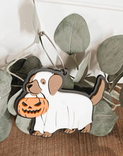 Load image into Gallery viewer, ghost halloween costume backpack tag - 3
