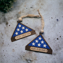Load image into Gallery viewer, military folded flag memorial ornament - 0