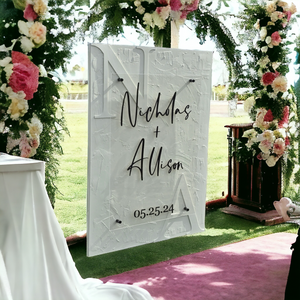 Layered + Textured Event Sign