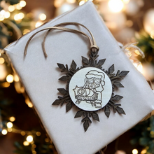 Load image into Gallery viewer, manger snowflake ornament - 0