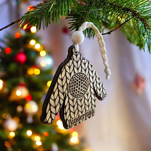 personalized sports sweater ornament - 1