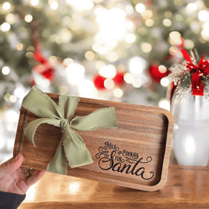 santa wooden tray - 0
