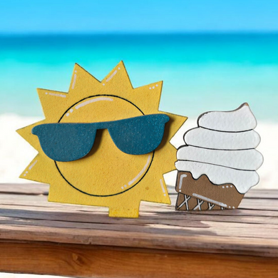 Sunglass Sun & Ice Cream Insert