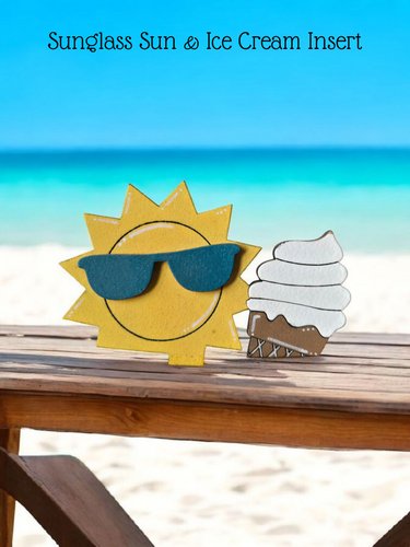 Sunglass Sun & Ice Cream Insert