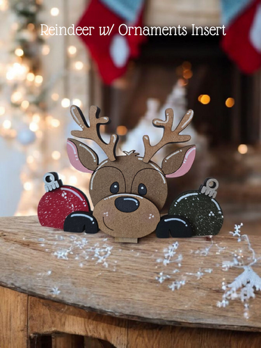 Reindeer with Ornaments Insert