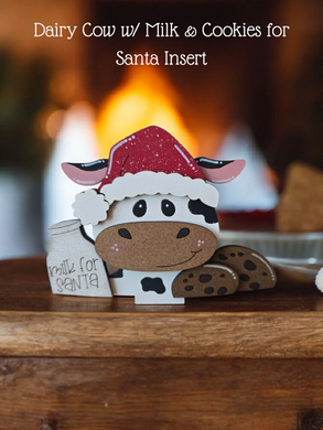 Dairy Cow with Milk & Cookies Insert