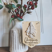 Load image into Gallery viewer, Christmas Cocoa Candycanes Wreaths + Trees (Macrame Tree)